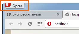 Настройка Opera 1