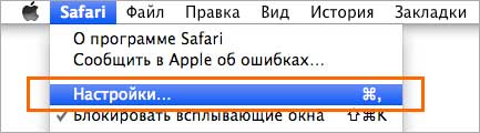 Настройка Safari-1